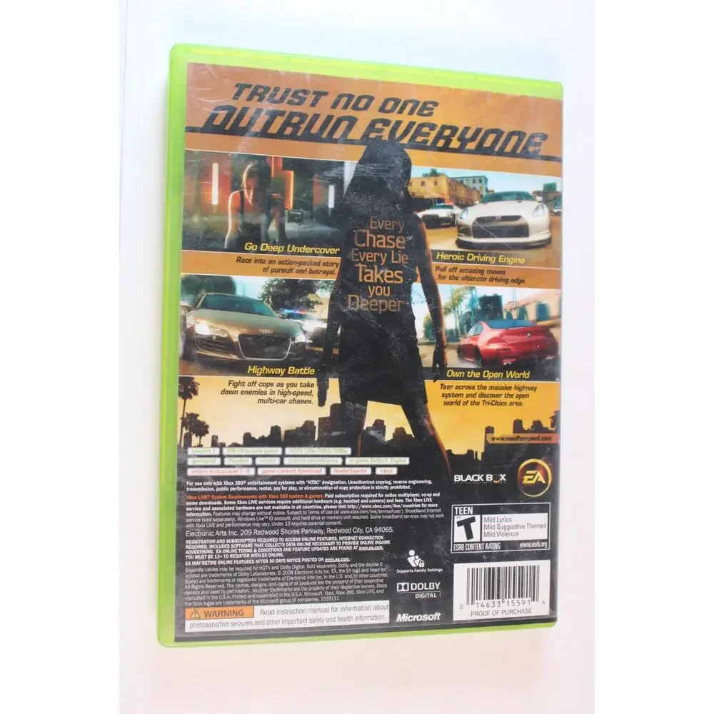 Need for Speed: Undercover (Microsoft Xbox 360, 2008) Complete, Tested/works